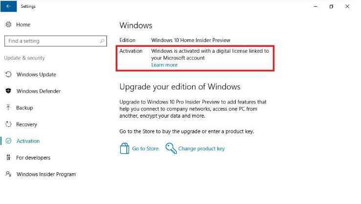 W10 Digital Activation