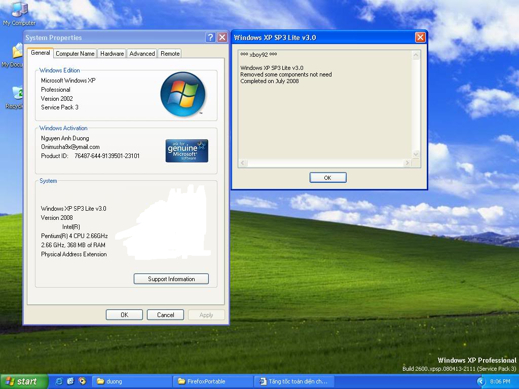 Windows Mini XP SP3