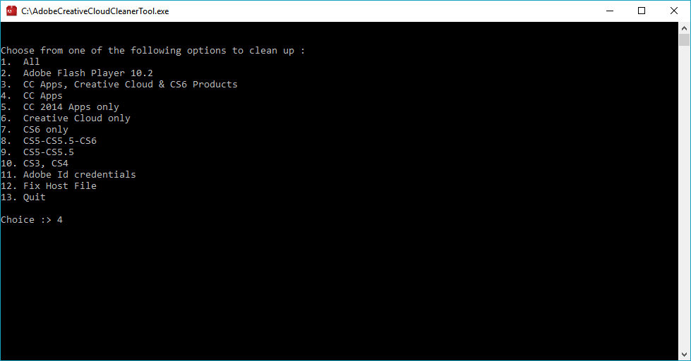 Adobe Creative Cloud Cleaner Tool
