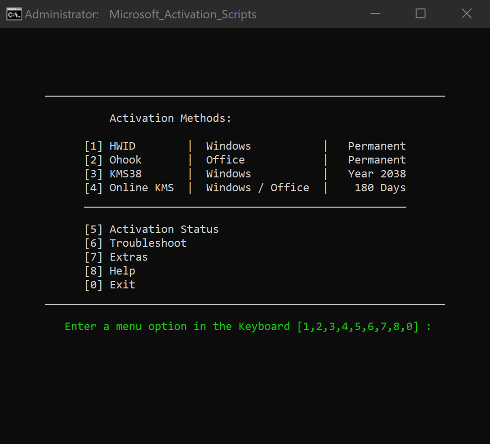 Microsoft Activation Scripts