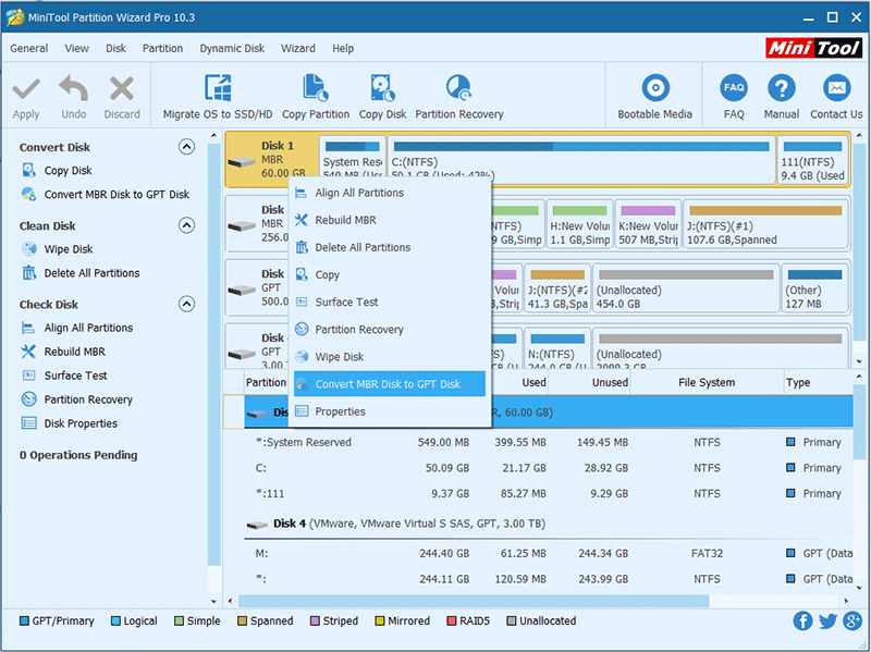 MiniTool Partition Wizard Professional Edition