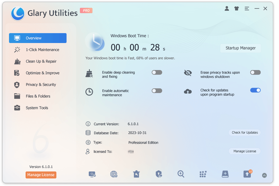 Glary Utilities Pro