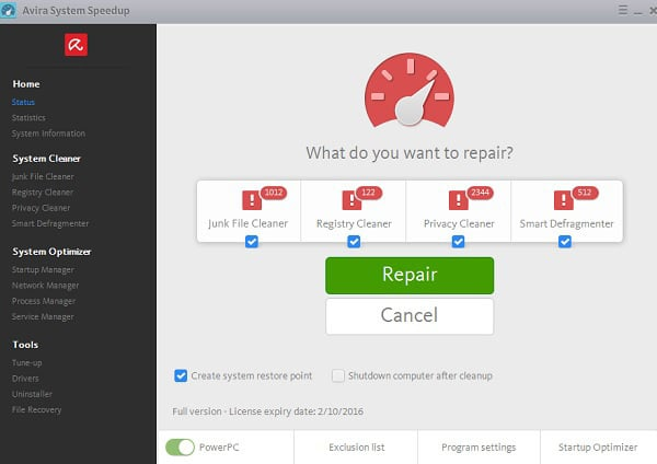 Avira System Speedup Pro