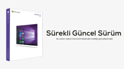 Formatlık Windows 10 Pro